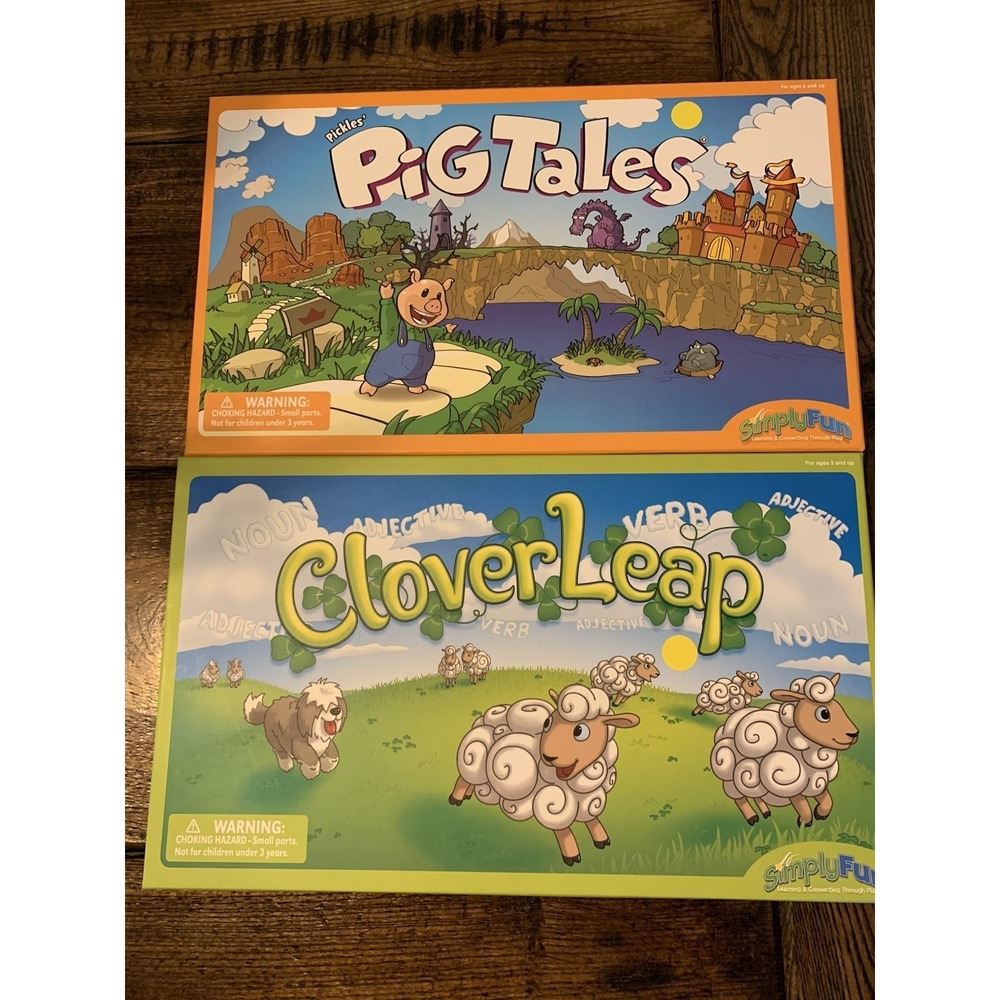 SimplyFun Pickles' Pig Tales And Clover Leap Learning Education Games